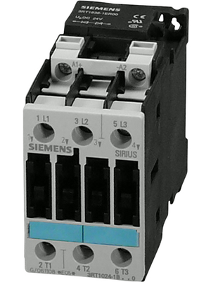 Siemens - 3RT10171HB42 - Power contactor 24 VAC 3 NO 1 break contact (NC) Screw Connection, 3RT10171HB42, Siemens