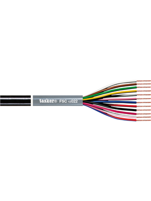Tasker - FSC3022 - Control cable 3 x 0.22 mm2 unshielded Copper strand, FSC3022, Tasker