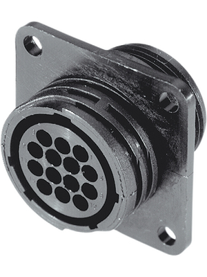 TE Connectivity - 211769-1 - Female receptacle series CPC 9-pin CPC1 Poles=9, accepts female contacts / Square Flange, 211769-1, TE Connectivity