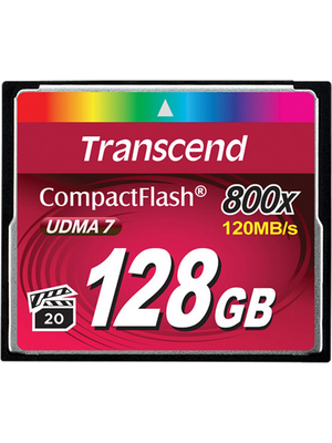 Transcend - TS128GCF800 - CompactFlash Card 128 GB, TS128GCF800, Transcend