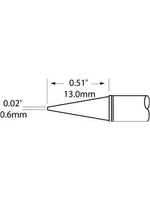 Metcal - SFP-CNL06 - Soldering Rework Cartridge Conical / Long Reach 390 C, SFP-CNL06, Metcal