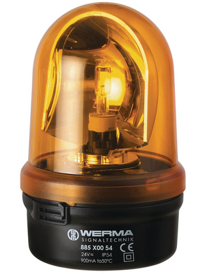 Werma - 885 300 75 - Rotating mirror lamp, 24 VAC/DC, Halogen, 885 300 75, Werma