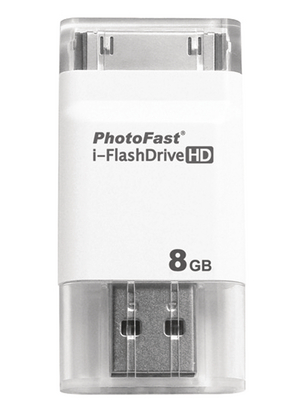 PhotoFast - 71921 - i-FlashDrive HD Gen2 8 GB without adapter white, 71921, PhotoFast