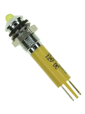 Apem - Q6P1CXXY12E - LED Indicator yellow 12 VDC, Q6P1CXXY12E, Apem