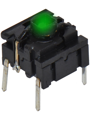 MEC - 5GTH93522 - PCB Switch THT 24 VDC 50 mA green, 5GTH93522, MEC