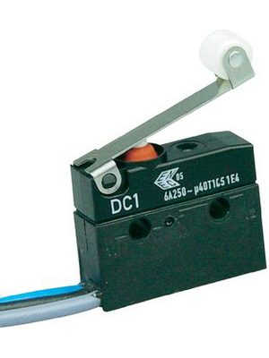 ZF Friedrichshafen AG - DC1C-C3RC - Micro switch 6 A Roller lever, medium N/A 1 change-over (CO), DC1C-C3RC, ZF Friedrichshafen AG