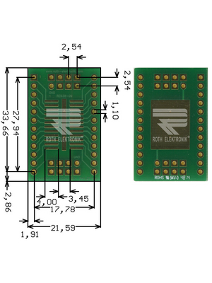 Roth Elektronik - RE936-09 - Prototyping board FR4 Epoxide + chem. Au, RE936-09, Roth Elektronik