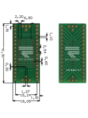 Roth Elektronik - RE936-01 - Prototyping board FR4 Epoxide + chem. Au, RE936-01, Roth Elektronik