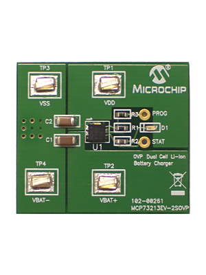 Microchip - MCP73213EV-2SOVP - MCP73213 Battery Charger Evaluation Board, MCP73213EV-2SOVP, Microchip