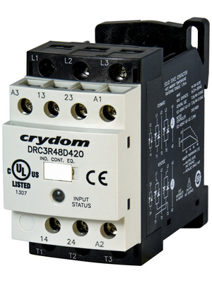 Crydom - DRC3R40A400 - Solid State Reversing Contactor 230 VAC 2 make contacts (NO) - Screw Terminal, DRC3R40A400, Crydom