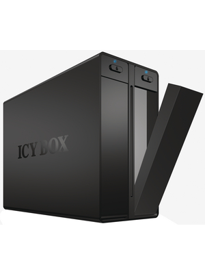 ICY BOX - IB-RD3662U3S - Hard disk enclosure 2x SATA 3.5" 1x USB 3.0, 1x eSATA aluminium, IB-RD3662U3S, ICY BOX