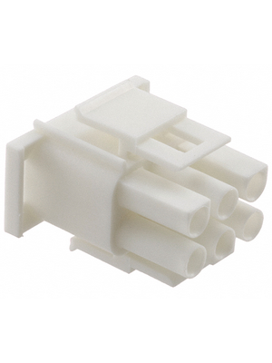 TE Connectivity - 350715-4 - Plug housing Pitch6.35 mm Poles 2 x 3 accepts male or female contacts / Double row MATE-N-LOK Universal, 350715-4, TE Connectivity