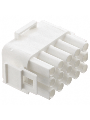 TE Connectivity - 350736-4 - Plug housing Pitch6.35 mm Poles 3 x 5 accepts male or female contacts / Multi row MATE-N-LOK Universal, 350736-4, TE Connectivity