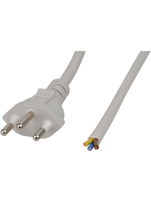 Maxxtro - SP-223-10-G - 3-pole mains cable CH Type 12 Open 3.00 m, SP-223-10-G, Maxxtro