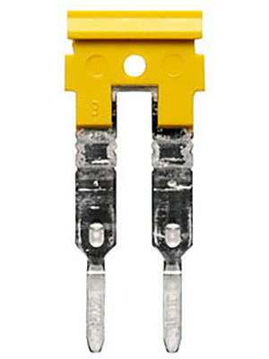 Weidmller - ZQV2.5N-2GE - Cross connector N/A 23 x 2.8 x 9.4 mm yellow Z Series Poles=2, 1693800000, ZQV2.5N-2GE, Weidmller