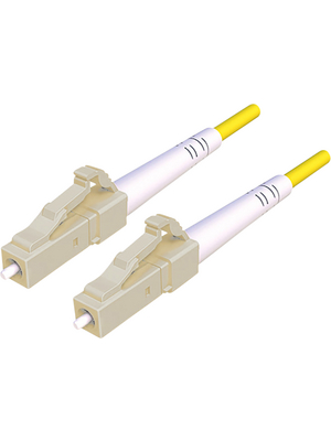 FibreFab - LCALC09SYE1 - Fibre optic cable 9/125um LC-APC/LC 1.00 m yellow, LCALC09SYE1, FibreFab