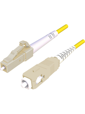 FibreFab - LCASC09SYE10 - Fibre optic cable 9/125um LC-APC/SC 10.0 m yellow, LCASC09SYE10, FibreFab