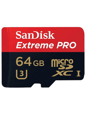 SanDisk - SDSDQXP-064G-G46A - ExtremePro microSDXC 64 GB 10 / UHS-I / U3, SDSDQXP-064G-G46A, SanDisk