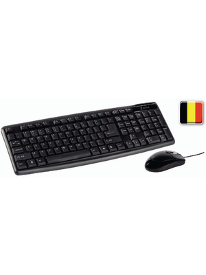 Koenig - CSKMCU100BE - USB Keyboard & Optical Mouse BE USB black, CSKMCU100BE, K?nig
