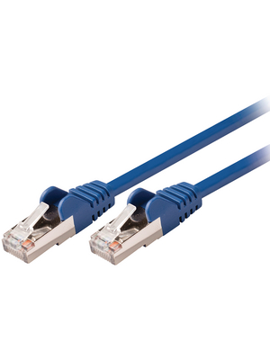 Valueline - VLCP85121L025 - Patch cable CAT5 SF/UTP 0.25 m blue, VLCP85121L025, Valueline