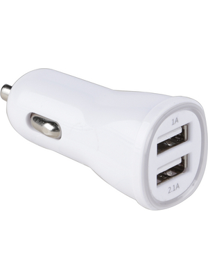 Maxxtro - MX-CC03 - USB car charger adapter Mini 2-Port white, MX-CC03, Maxxtro