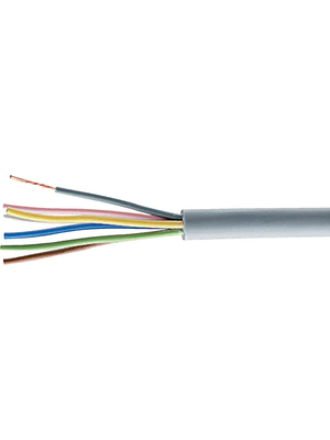 Ceam - LI-YY 4X0,50 MM2 - Control cable 4 x 0.50 mm2 unshielded Copper grey, LI-YY 4X0,50 MM2, Ceam