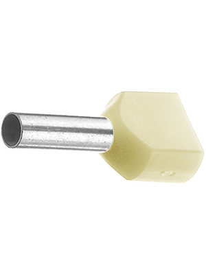 Weidmller - H10,0/24 ZH EB SV - 9004940000 - Twin Entry Ferrule ivory 10 mm2/12 mm, H10,0/24 ZH EB SV - 9004940000, Weidmller