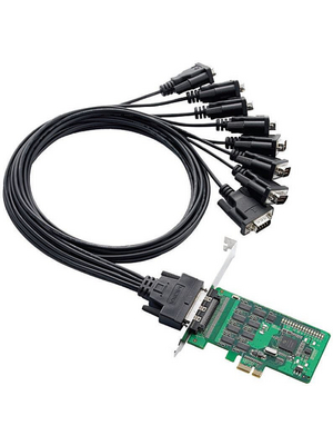Moxa - CP-168EL-A - PCI-E x1 Card8x RS232 (Octopus Cable Optional), CP-168EL-A, Moxa