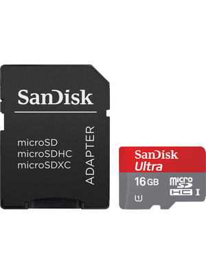 SanDisk - SDSQUNC-016G-GN6IA - Ultra microSDHC 16 GB 10 / U1, SDSQUNC-016G-GN6IA, SanDisk