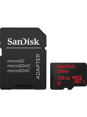 SanDisk - SDSQUNC-128G-GN6IA - Ultra microSDXC Android 128 GB 10 / U1, SDSQUNC-128G-GN6IA, SanDisk