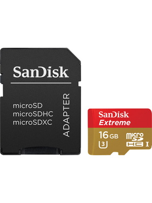 SanDisk - SDSQXNE-016G-GN6MA - Extreme microSDXC 16 GB 10 / U3, SDSQXNE-016G-GN6MA, SanDisk