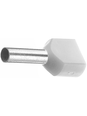 TE Connectivity - 966144-2 - Twin Entry Ferrule grey 0.75 mm2/8 mm, 966144-2, TE Connectivity