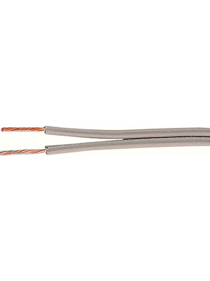 ICC Italian Cable Company - SIAFF/Z 2X0,25 MM2 CU GREY - Stranded wire, Highly Flexible, 0.25 mm2, grey Copper Silicone, SIAFF/Z 2X0,25 MM2 CU GREY, ICC Italian Cable Company
