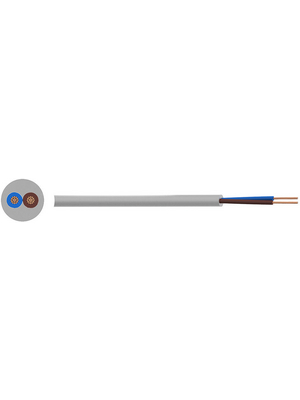 RND Cable - RND 475-00250 - Control cable 2 x 0.50 mm2 unshielded Copper grey, RND 475-00250, RND Cable