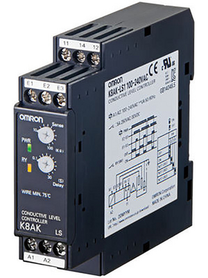 Omron Industrial Automation - K8AK-LS1 24VAC/DC - Level Monitoring Relay, K8AK-LS1 24VAC/DC, Omron Industrial Automation