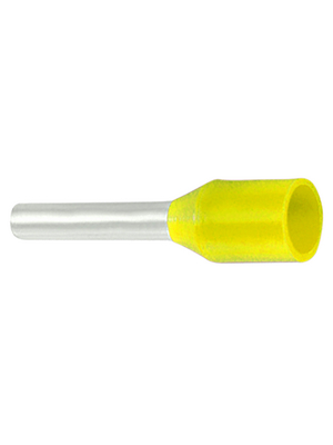 RND Connect - RND 465-00138 - Bootlace ferrule yellow 1.0 mm2/8 mm, RND 465-00138, RND Connect