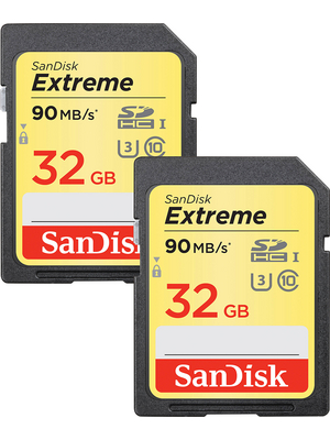 SanDisk - SDSDXNE-032G-GNCI2 - Extreme SDHC 2-pack 2x 32 GB, SDSDXNE-032G-GNCI2, SanDisk