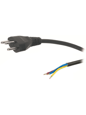 Feller AT - 6900-104.60 - Device cable 3-pin CH Type 12 Open 3.00 m, 6900-104.60, Feller AT