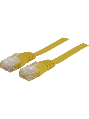 Maxxtro - PB-FL-UTP6-05-Y - Patch cable, flat CAT6 U/UTP 0.50 m yellow, PB-FL-UTP6-05-Y, Maxxtro