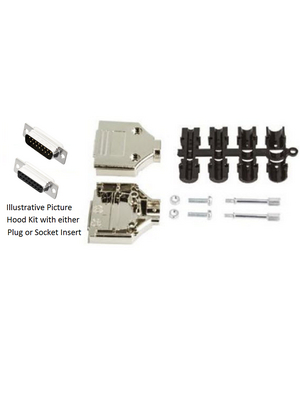 MH Connectors - MHDTPK15-DB15P-K - D-Sub plug kit 15P, MHDTPK15-DB15P-K, MH Connectors