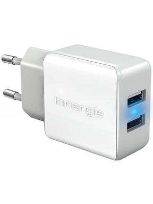 Innergie - POWERJOY PLUS - 15 W dual USB adapter, POWERJOY PLUS, Innergie
