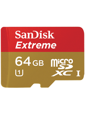 SanDisk - SDSDQXL-064G-G46A - Extreme microSDXC Card 64 GB 10 / UHS-I, SDSDQXL-064G-G46A, SanDisk