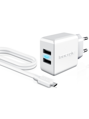 Innergie - POWERCOMBO PLUS - 15 W dual USB charger with micro USB cable, POWERCOMBO PLUS, Innergie