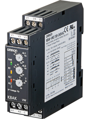 Omron Industrial Automation - K8AK-VW2 100-240VAC - Voltage monitoring relay, K8AK-VW2 100-240VAC, Omron Industrial Automation