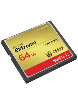 SanDisk - SDCFXSB-064G-G46 - Extreme CompactFlash Card 64 GB, SDCFXSB-064G-G46, SanDisk