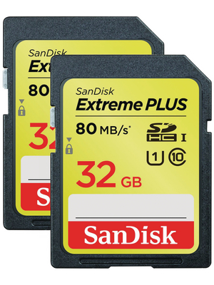 SanDisk - SDSDXS-032G-X46 - Extreme Plus SDHC card 32 GB, SDSDXS-032G-X46, SanDisk