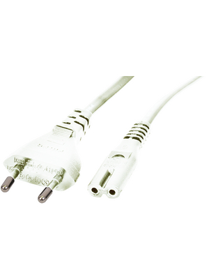 Maxxtro - PB-407-06-W - Mains cable Euro Male IEC-320-C7 1.80 m, PB-407-06-W, Maxxtro