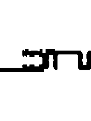 Pentair Schroff - 34560-342 - Front Rail, aluminium, 34560-342, Pentair Schroff