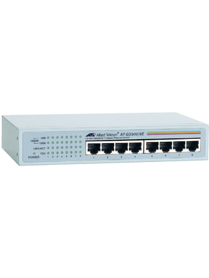 Allied Telesis - AT-GS900/8E - Switch 8x 10/100/1000 Desktop / 19", AT-GS900/8E, Allied Telesis
