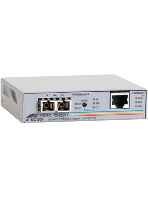 Allied Telesis - AT-MC1004 - Converter, RJ45 1000-1000SX SC/MM, AT-MC1004, Allied Telesis